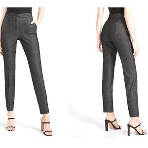 Express Stretch Ankle High Rise Black & White Tweed style Pant Size 8